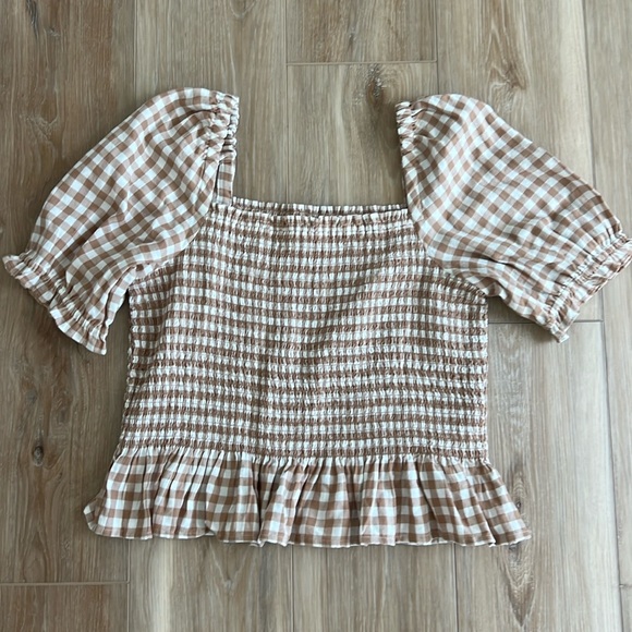 Jcrew gingham top - Picture 1 of 2